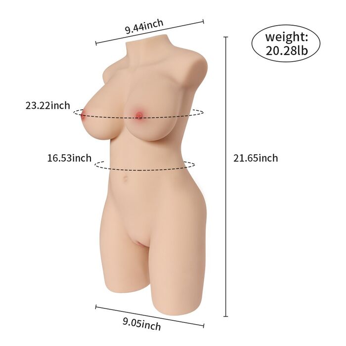 Papusa sexuala din Silicon 3D Femeie Realistica Miah cu Bust Vagin si Anus, TPE, 55cm_11