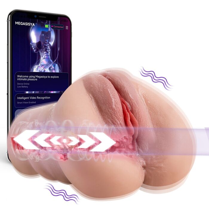Vagin Masturbator Hi Tech cu aplicatie APP, Sora, [24 cm x 14 cm]