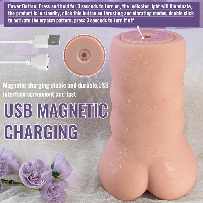 Vagin Masturbator Hi Tech cu aplicatie APP, Sora, [24 cm x 14 cm]