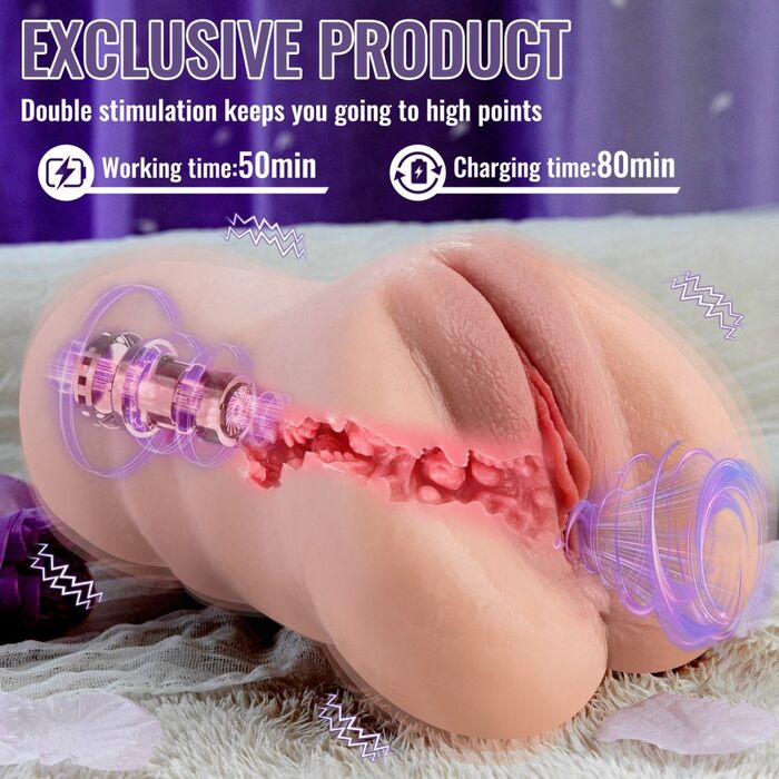 Vagin Masturbator Hi Tech cu aplicatie APP, Sora, [24 cm x 14 cm]