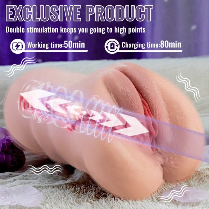Vagin Masturbator Hi Tech cu aplicatie APP, Sora, [24 cm x 14 cm]