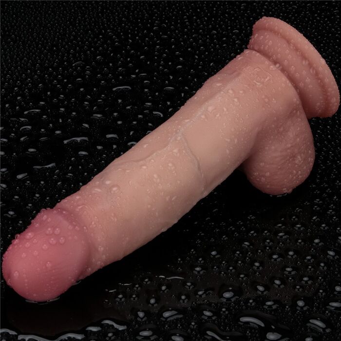 Vibrator de Lux, Lovetoy Sliding Skin Pro II Silicone, 20 cm_2
