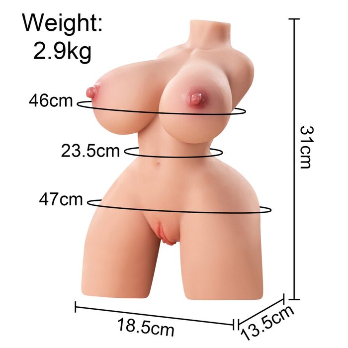 Papusa sexuala din Silicon 3D Femeie Realistica Gwen cu Bust Vagin si Anus_2