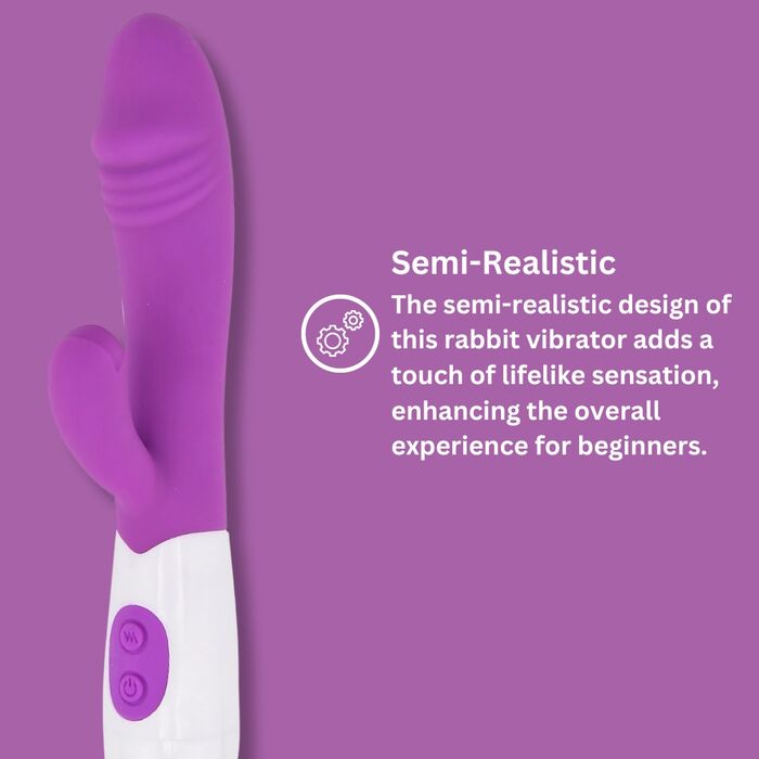 Vibrator Rabbit Jessica Semi-Realistic, 10 Vibratii