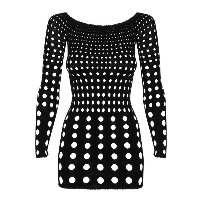 Rochie Neagra cu Decupaje Rocke, Obsessive, S-L