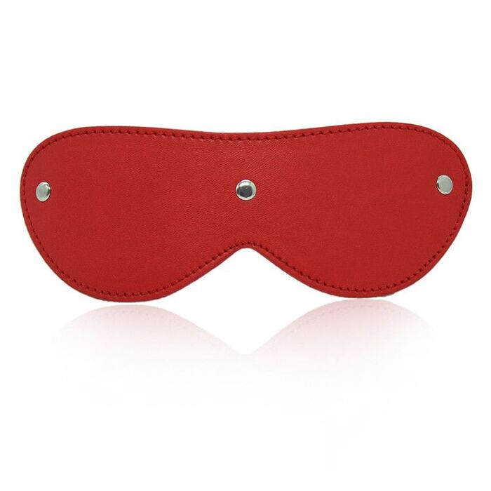 Masca Ochi din Piele Rosie - pentru jocuri fetish