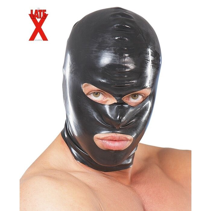 Masca Latex Negru - vedere frontala