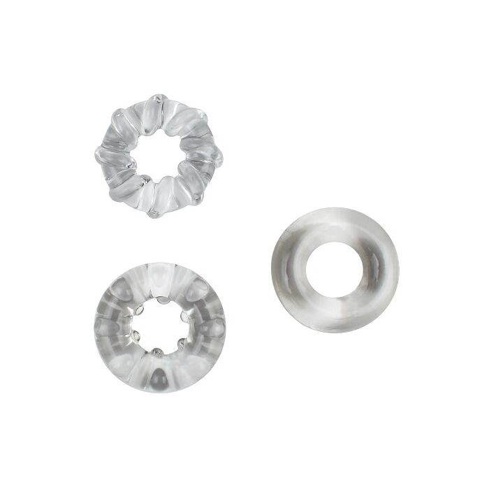 Set de inele pentru penis JoyRings pentru potenta, 3 bucati