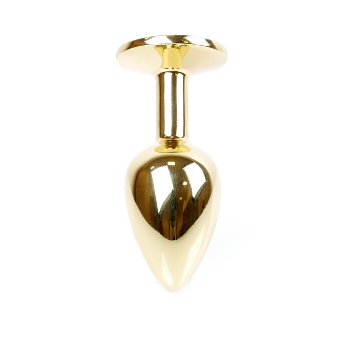 Dop Anal Plug-Jewellery Gold Light Blue