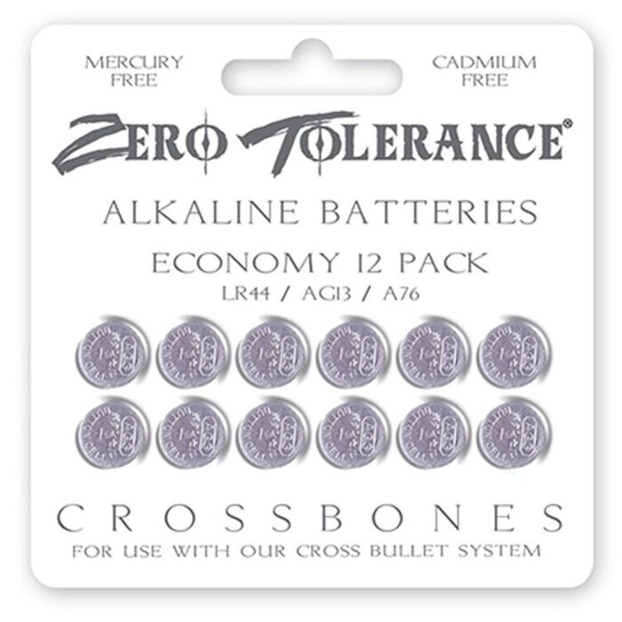 Baterii Alcaline Zero Tolerance, LR44, AG13, A76 - Blister 12 Buc