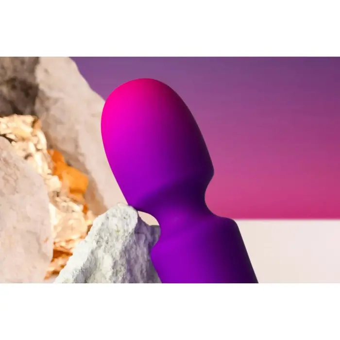 Rocks-Off Glo-Girl wand detalii cap flexibil stimulare precisa