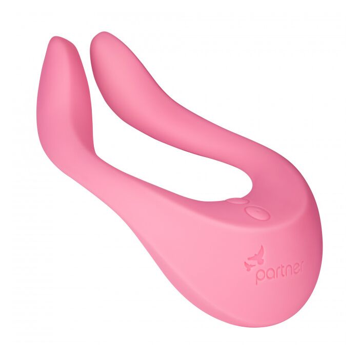 Satisfyer - Stimulator multifuncțional pentru cupluri, Partner Multifun 1 - Roz