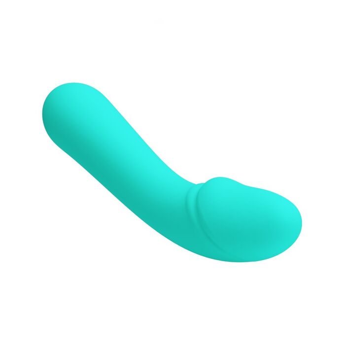 Vibrator punct G Pretty Love Cetus, Turcoaz, 15 cm - vedere de sus
