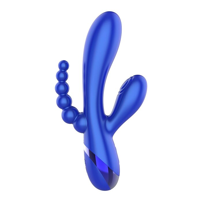 Vibrator Triple Xocoon Triple Love Vibrator Albastru