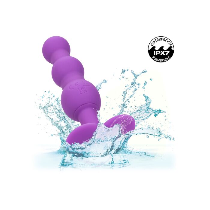 Vibrator Anal CalExotics Triple Beaded Probe - Violet