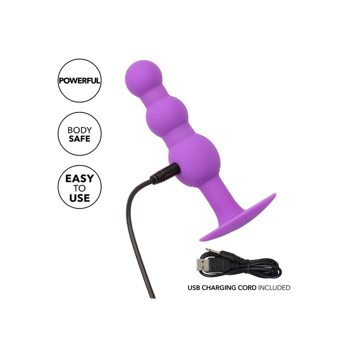 Vibrator Anal CalExotics Triple Beaded Probe - Violet