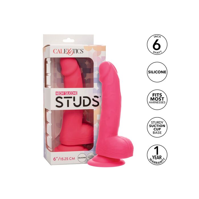 Dildo CalExotics Neon Silicone Studs, Roz