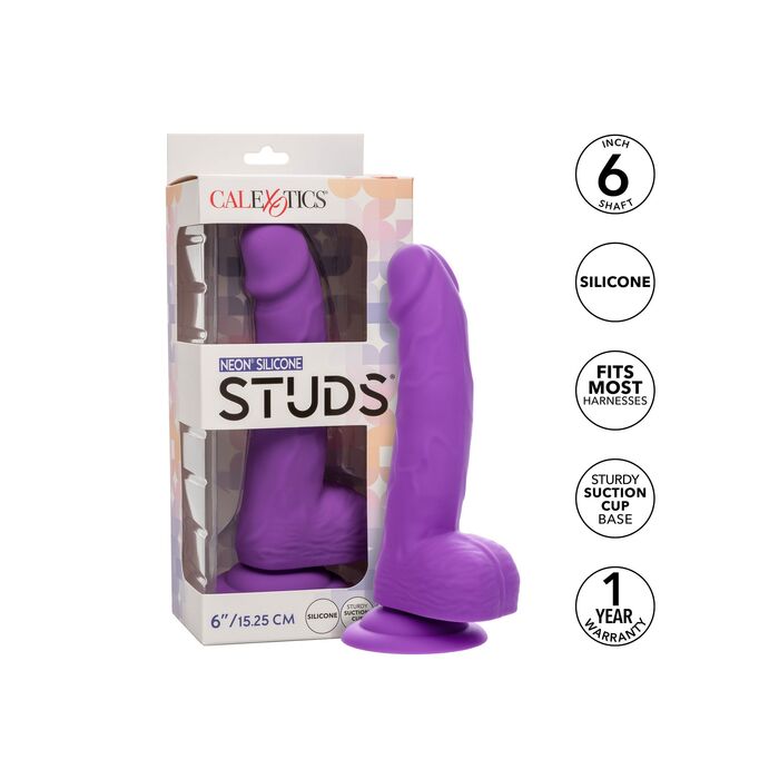 Dildo CalExotics Neon Silicone Studs, Violet