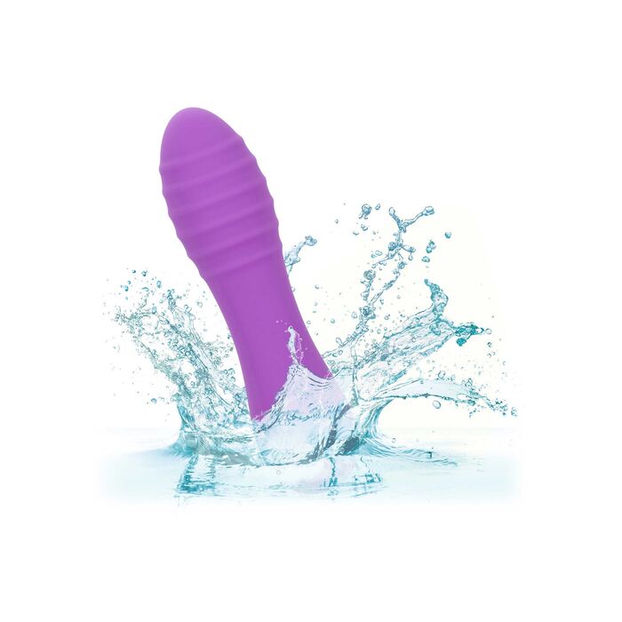 Vibrator CalExotics Bliss Ripple Violet - rezistent la apa, submers