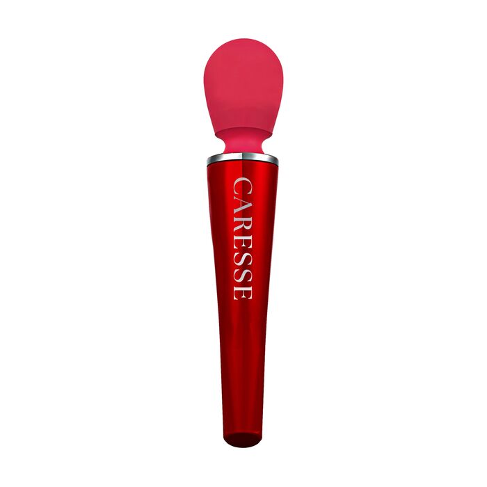 Aparat de masaj CARESSE Compact Wand, Rosu
