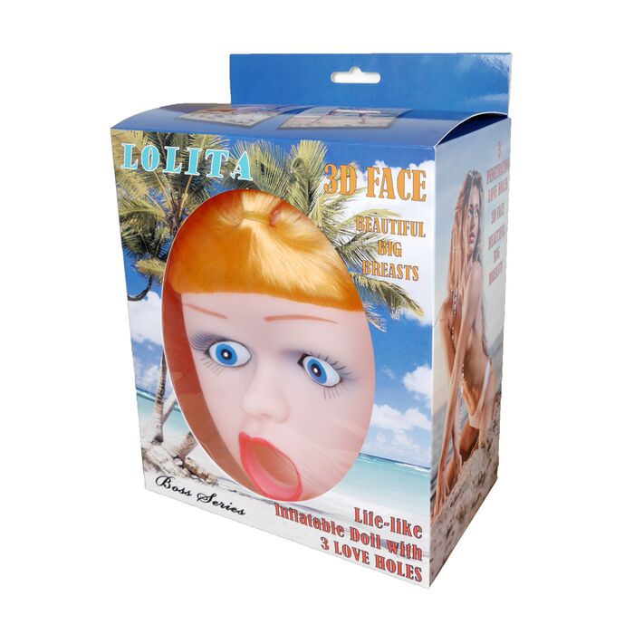 Cutia originala Lolita 3D, cu chip 3D si sani mari ilustrati