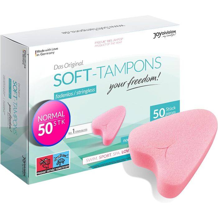 Tampoane igienice Normal Soft Tampons JoyDivision 50 bucati - pachet economic
