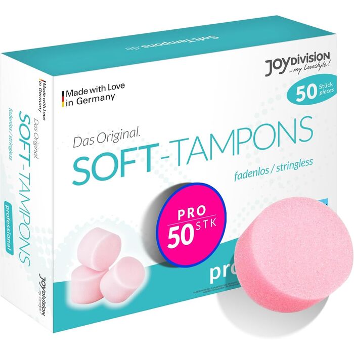 Tampoane igienice Original Soft Professional JoyDivision 50 buc - roz vedere frontala
