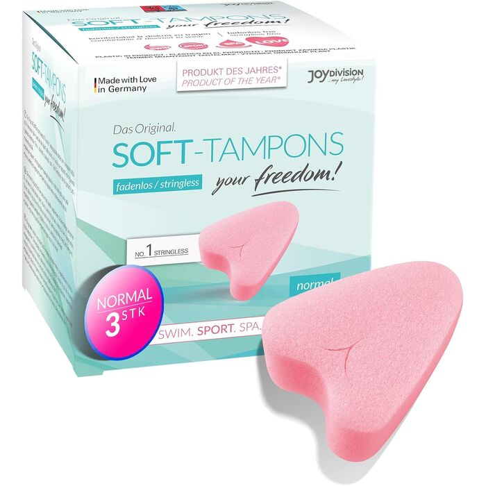 Tampoane igienice Normal Soft Tampons JoyDivision 3 bucati - pachet de testare