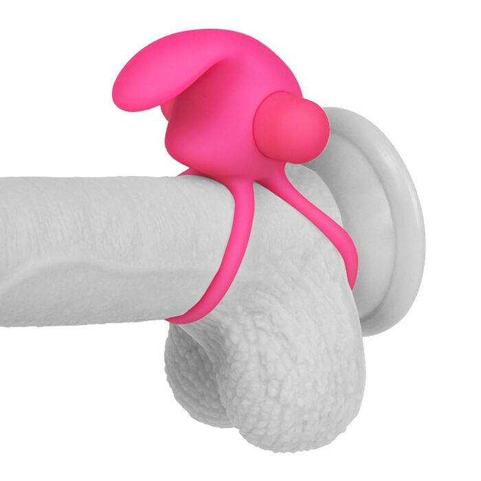 Power Duo Lovetoy Roz - doua inele silicon vibratoare detaliu