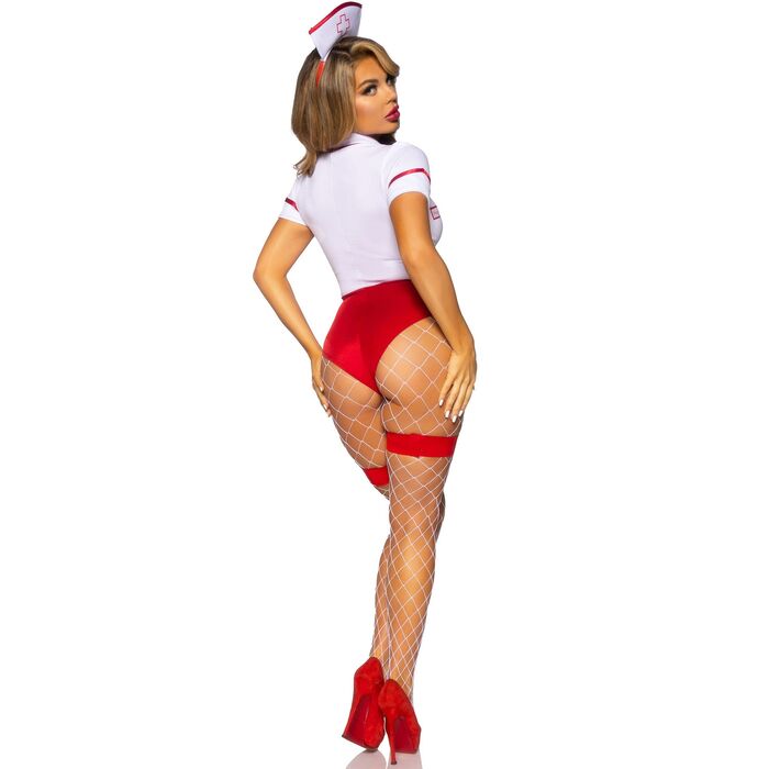 Costumatie asistenta medicala Leg Avenue - specificatii materiale 84% Nylon 16% Spandex