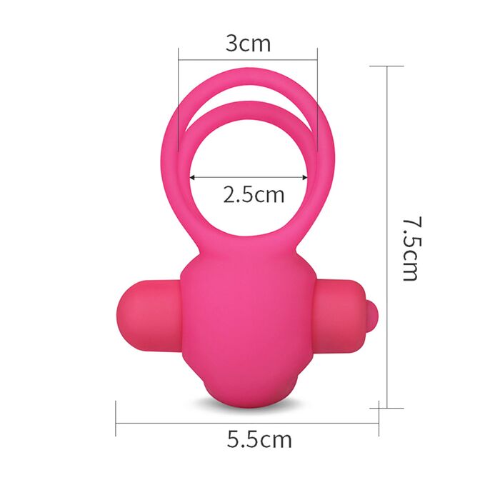 Inel penis Power Duo Lovetoy - design curbat stimulare duala