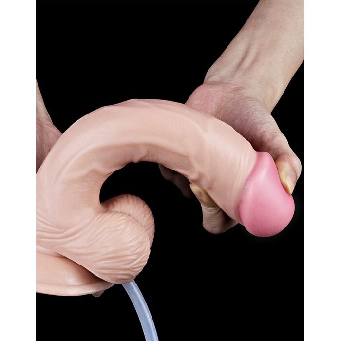 Dildo Ejaculator LoveToy Squirt Extreme 23 cm Nude flexibil