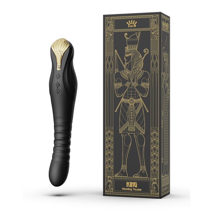 Vibrator Thrusting ZALO King Negru
