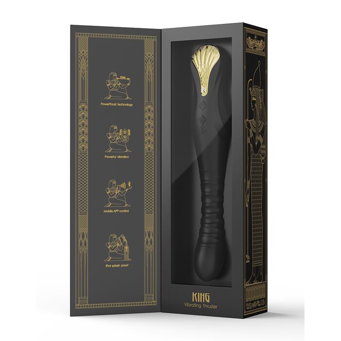 Vibrator Thrusting ZALO King Negru