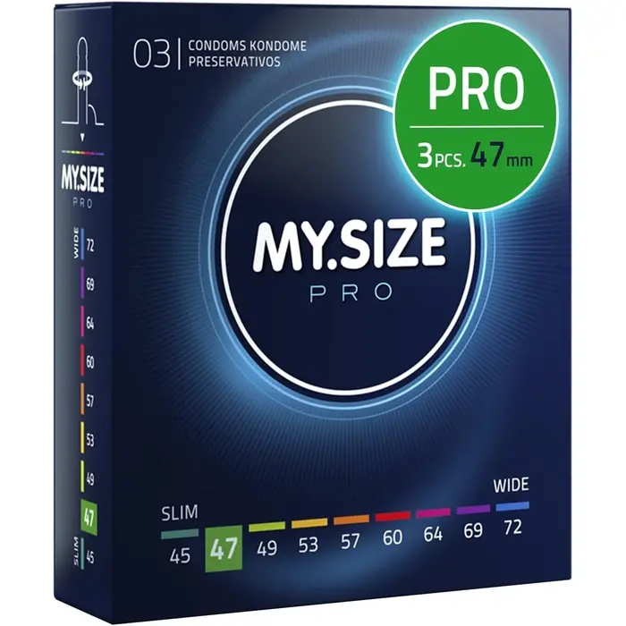 Prezervative Premium My Size "MY SIZE PRO" 47mm - 3 Bucati