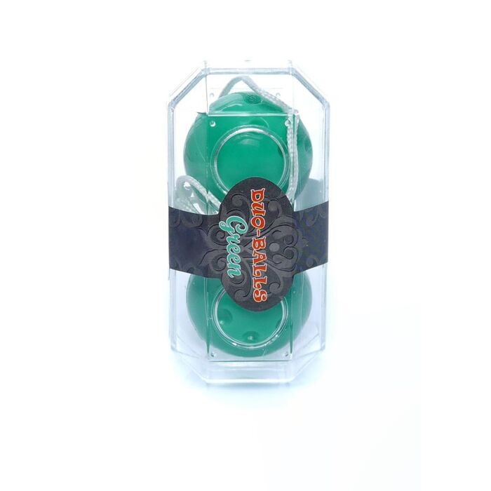 Bile Vaginale Duo Balls Verde, cutie originala vedere verticala