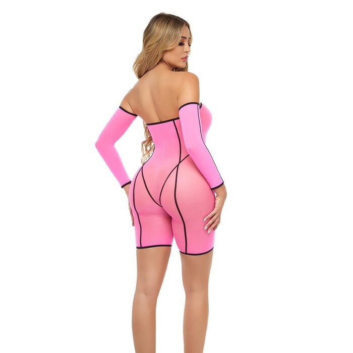 Set Body Pink Lipstick Lingerie Double Vision Roz - vedere spate