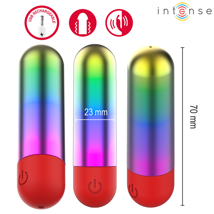 Vibrator Glont INTENSE Debbie Rainbow Clitoris - imagine 4