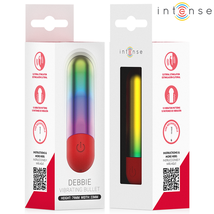 Vibrator Glont INTENSE Debbie Rainbow Clitoris - imagine 6