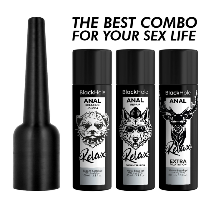 Aplicator Lubrifiant Anal BLACK HOLE L 100ml - imagine 7