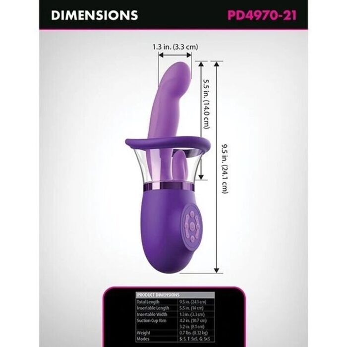 Vibrator Rabbit FANTASY FOR HER Ultimate Pleasure Pro Plus Mov - imagine 4