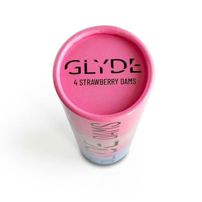 Prezervative Femei Sheer Glyde Dams "Oral Dams "Straw Berry" 4 Bucati - Capsuni
